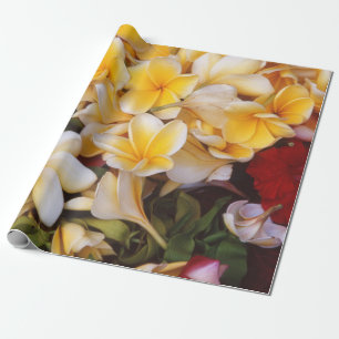 Frangipani Floral Wrapping Paper Geschenkpapier