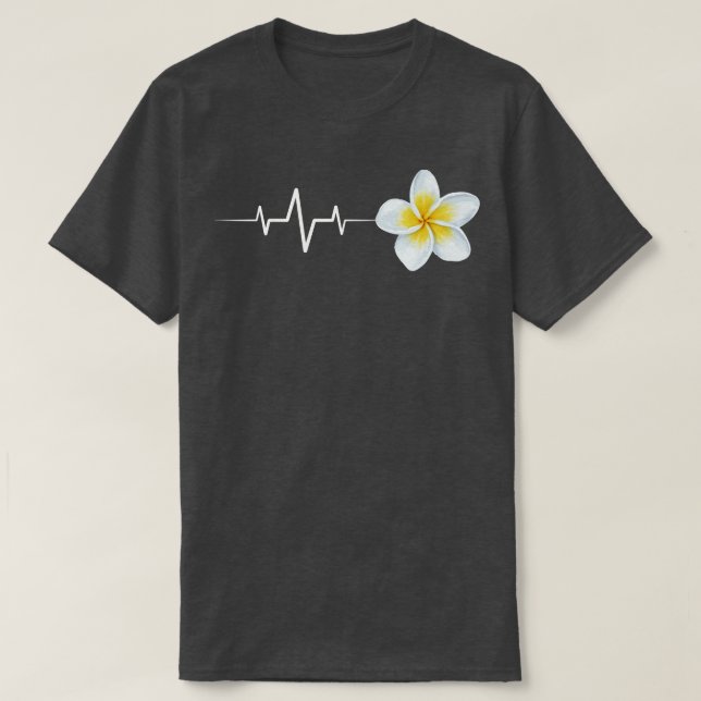 Frangipani Heartbeat TShirt (Design vorne)
