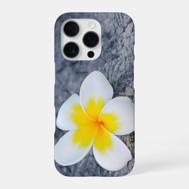 Frangipani iPhone Hülle (Rückseite)