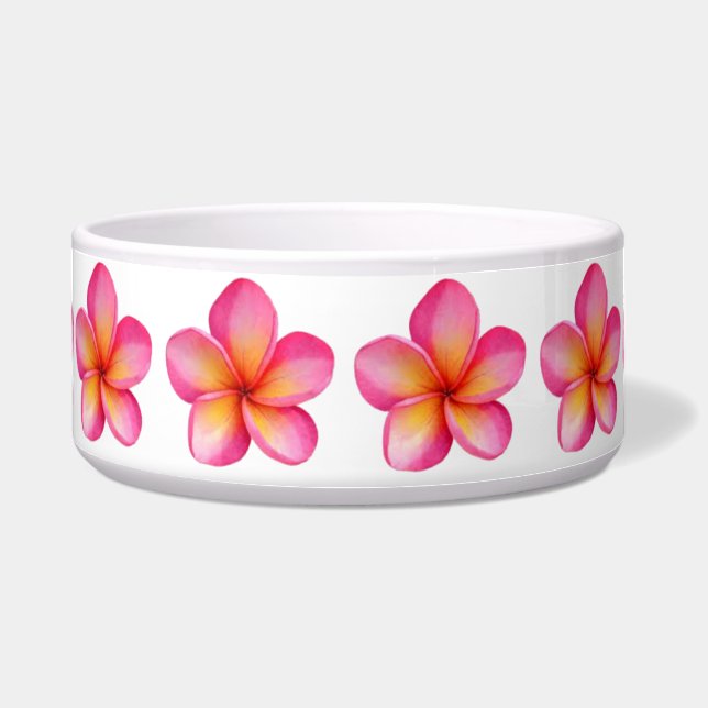 Frangipani Large Keramik Pet Bowl Napf (Vorderseite)