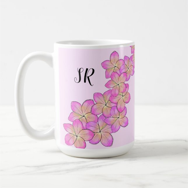 Frangipani Personalisiert Kaffeetasse (Links)