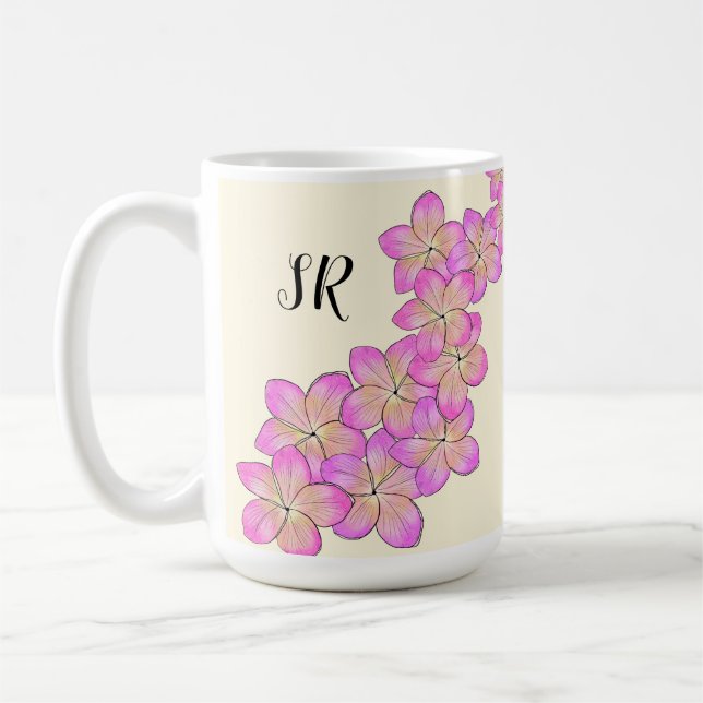 Frangipani Personalisiert Kaffeetasse (Links)