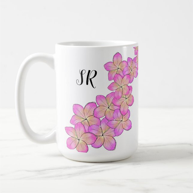 Frangipani Personalisiert Kaffeetasse (Links)