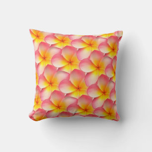 Frangipani Plumeria Blumen Kissen