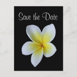 Frangipani Save the Date Ankündigungspostkarte