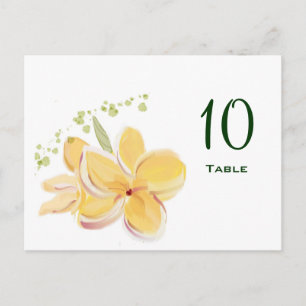 Frangipani Tischnummer Postcard