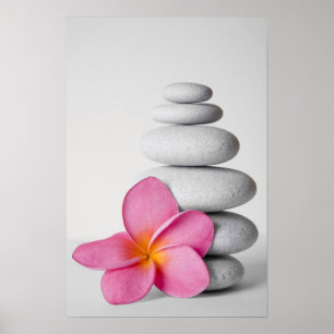 Frangipani Zen Poster