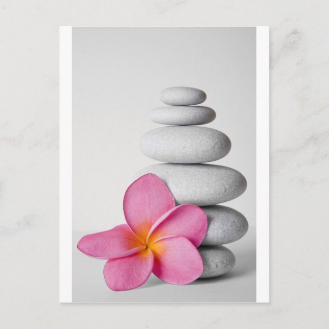 Frangipani Zen Postkarte (Vorderseite)