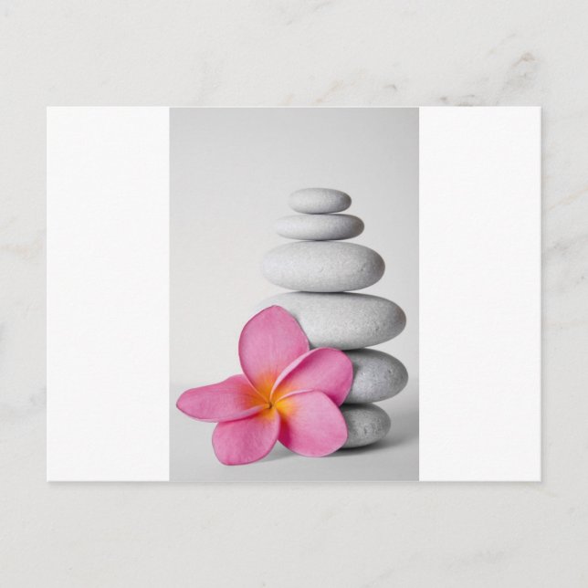 Frangipani Zen Postkarte (Vorderseite)