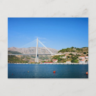 Franjo Tudjman Bridge in Dubrovnik Postkarte