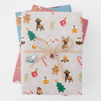 Frank & Baxter Weihnachtswrapping Paper - Mixed 2 Geschenkpapier Set