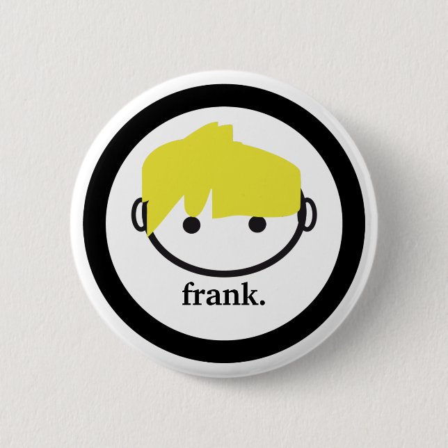 Frank. (blondes) Button (Vorderseite)