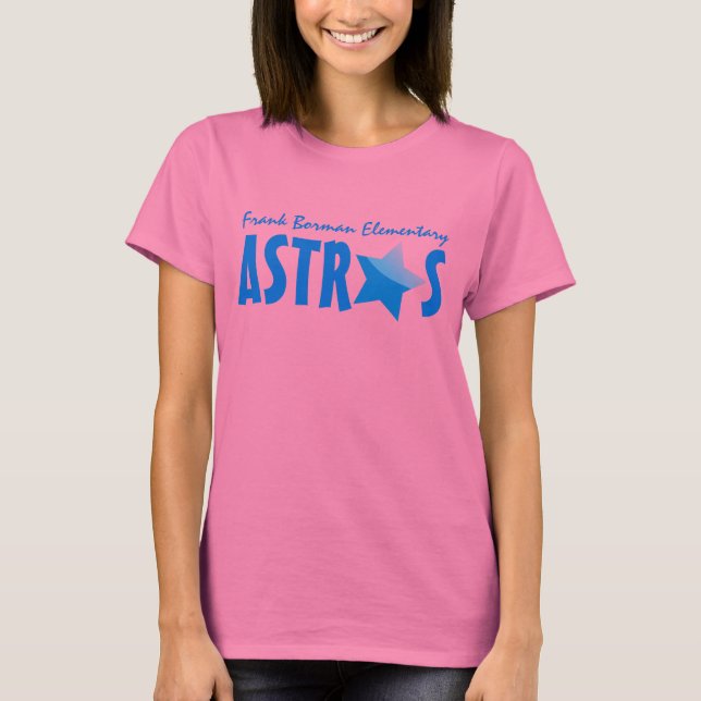 Frank Borman Elementary Blue Stat Astros Shirt (Vorderseite)