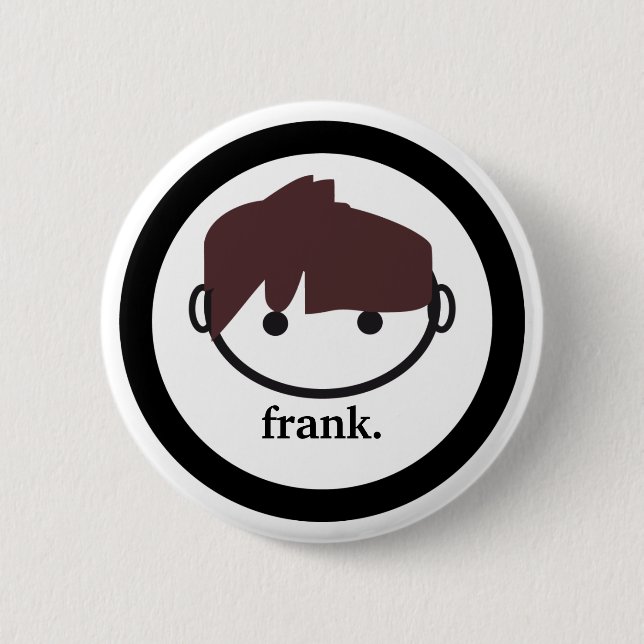 Frank. (braunes) Button (Vorderseite)