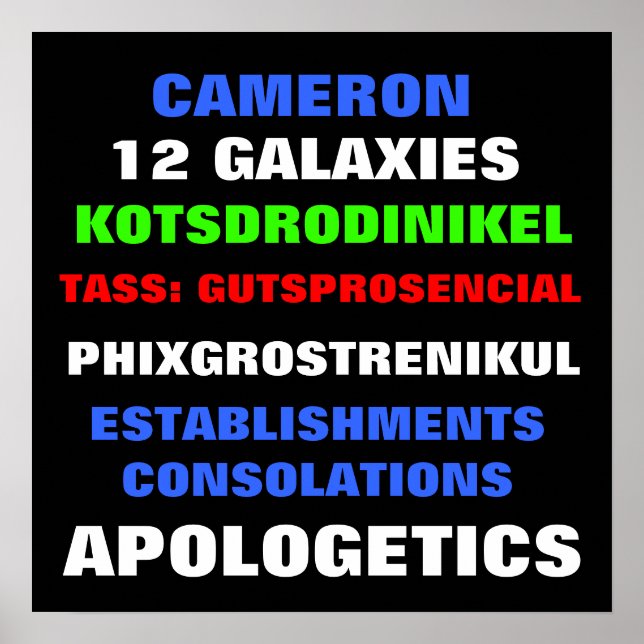 Frank Chu Sign Poster (Vorne)