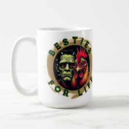 "Frank & Earl Besties" Chessy Chicken Selfies Kaffeetasse