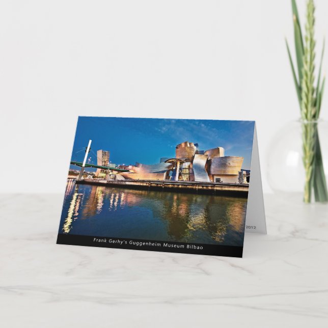 Frank Gerhys Guggenheim Museum Bilbao Karte (Vorderseite)