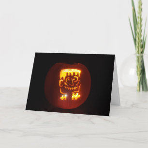 "FRANK-O'-LANTERN" Hallowe’en card Karte