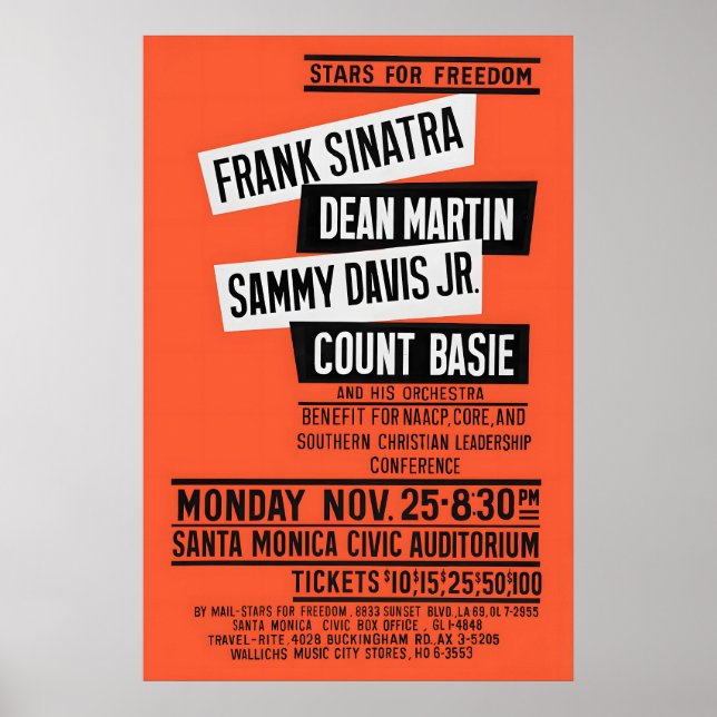 Frank Sinatra - Dean Martin - Sammy Davis, Jr Poster (Vorne)