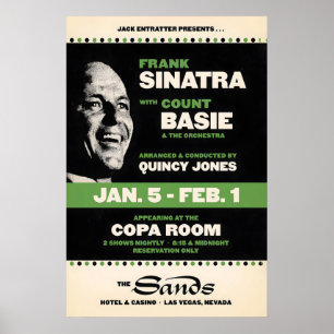 Frank Sinatra Jazzplakat - Sinatra im Sands Poster