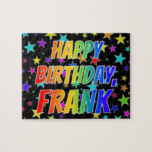 "FRANK" Vorname, Fun "GLÜCKLICHER BIRTHTAG" Puzzle