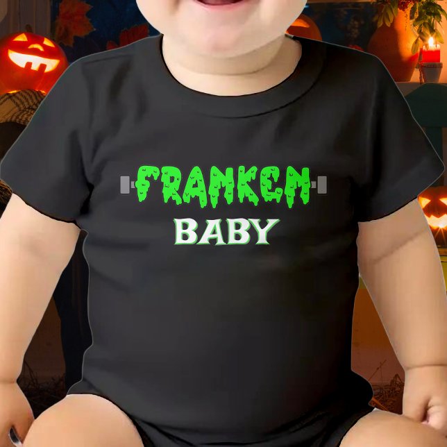 Franken Baby Frankenstein Halloween Strampler (franken baby Frankenstein baby bodysuit for kids)