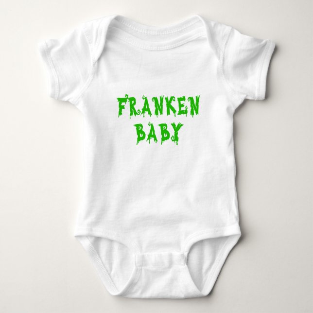 Franken Baby Monster Halloween Baby Strampler (Vorderseite)