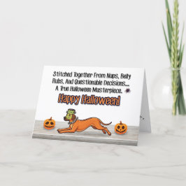 Franken‑Pup’s Patchwork Chaos - Halloween Card Feiertagskarte