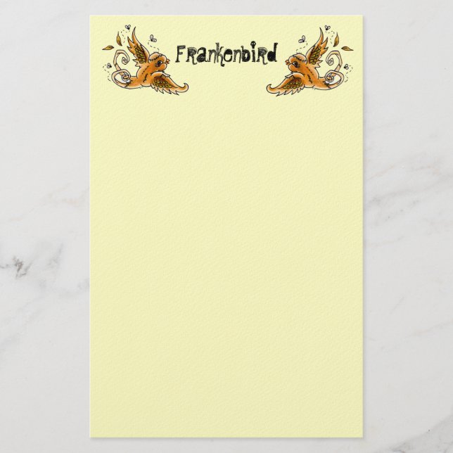 Frankenbird stationär briefpapier (Vorderseite)