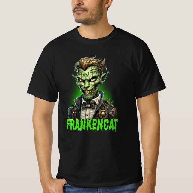 Frankencat / Frankenstein T-Shirt (Vorderseite)