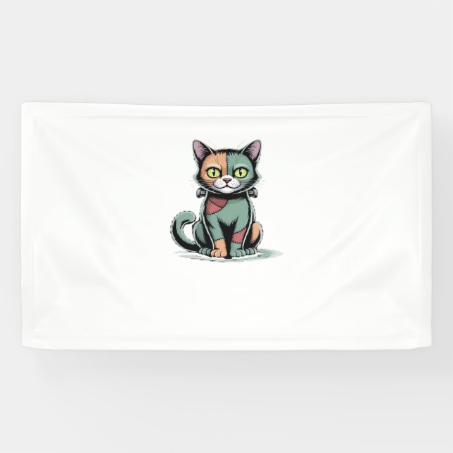 FrankenCat Oversized T - Shirt Banner (Horizontal)