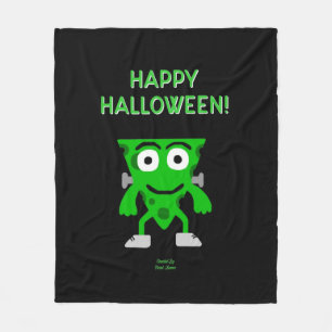 FrankenCheese Halloween Greetings Medium Blanket Fleecedecke