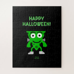 FrankenCheese Halloween Greetings Puzzle