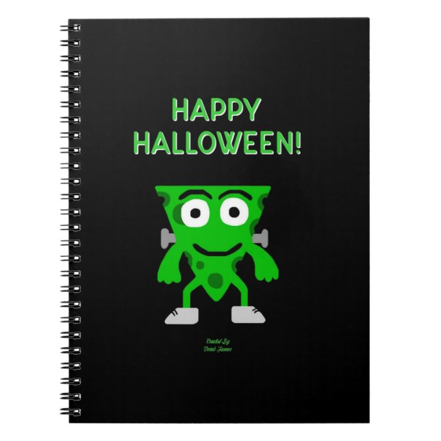 FrankenCheese Halloween Grüße Spiral Notebook Notizblock (Vorderseite)