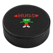 FrankenCheese Hugs Hockey Puck