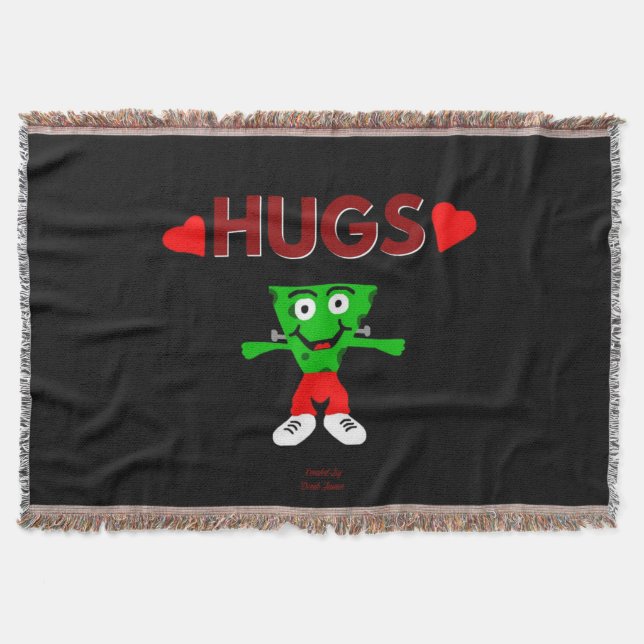 FrankenCheese Hugs Throw Blanket Decke (Vorderseite)
