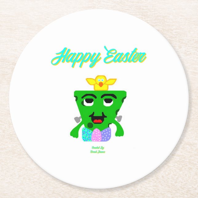 FrankenCheese Oaster Round Paper Untersetzer (Vorderseite)