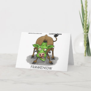 "FrankenCow" Funny Halloween Geschenke & Sammlerst Karte