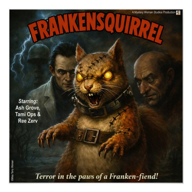 Frankeneichhörnchen Poster (Vorderseite)