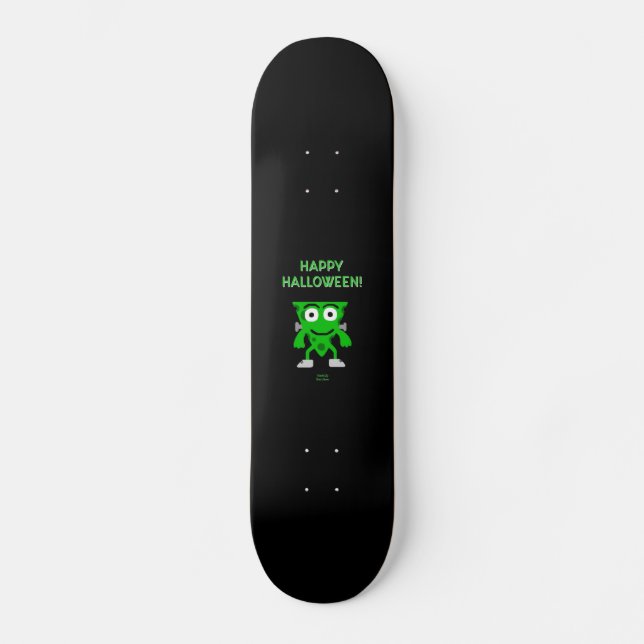 FrankenKäse Halloween Grüße Skateboard (Vorderseite)