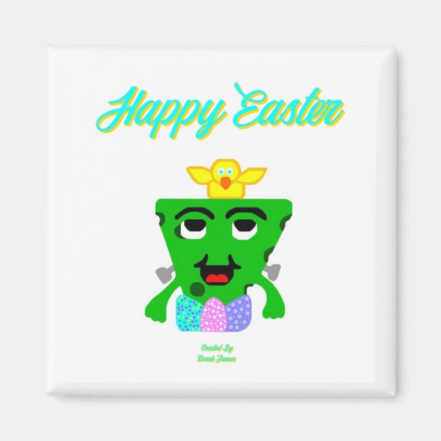 FrankenKäse Ostern 2 Inch Square Magnet (Vorne)
