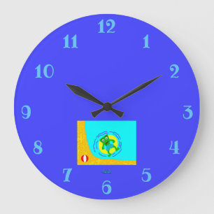 FrankenKäse Sommer Acrylmauer-Uhr Große Wanduhr