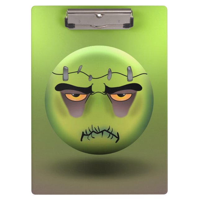 Frankenmoji-Blockhalter Klemmbrett (Vorderseite)