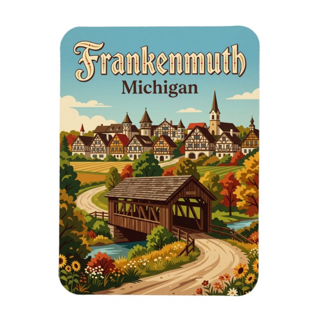 Frankenmuth USA Magnet (Vertikal)