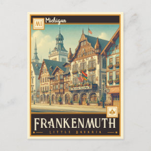 Frankenmuth VINTAG Postkarte