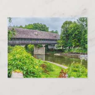 Frankenmuths Covered Bridge Denken Sie an Sie Postkarte