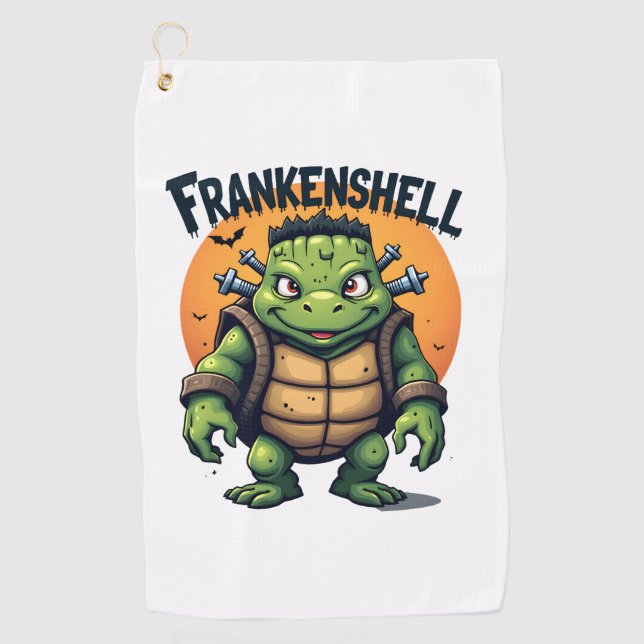 Frankenshell Turtle Golfhandtuch (Vorderseite)