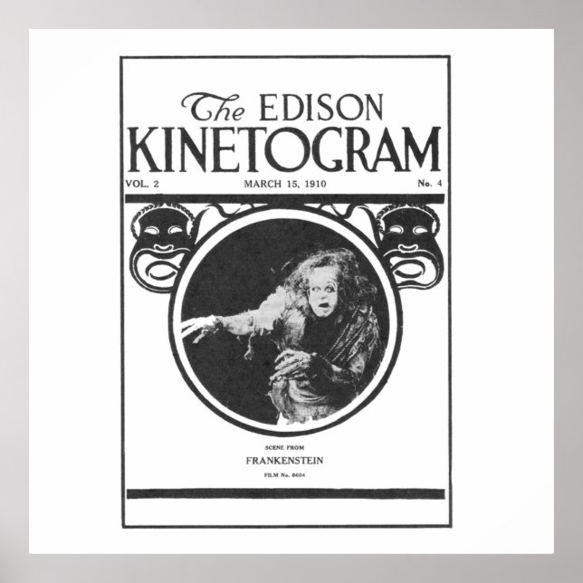 Frankenstein 1910 Das Edison-Kinetogramm Poster (Vorne)