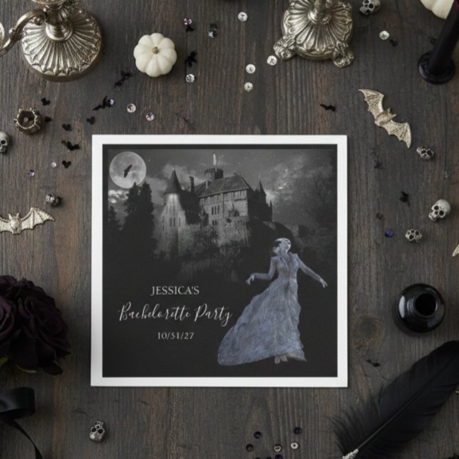 Frankenstein-Bachelorette Halloween Serviette (Von Creator hochgeladen)