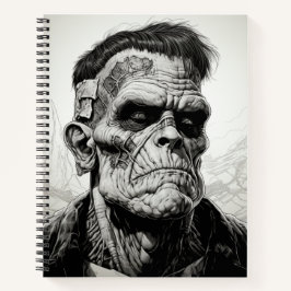 Frankenstein Beängstigend Halloween Bullet Line-No Notizbuch
